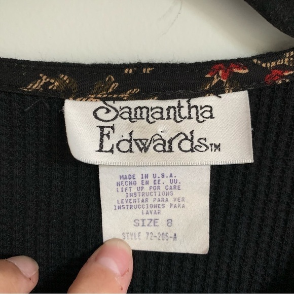 Samatha Edwards Vintage Abstract Maxi Long Sleeve Dress - Picture 6 of 7